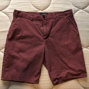 Burgundy shorts